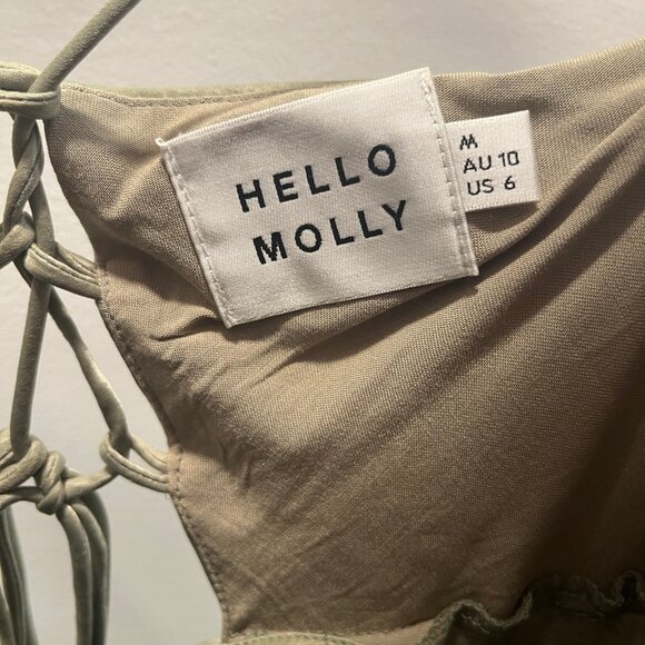 Hello Molly - Crashing Prom Midi Dress, Sage Green - Picture 5 of 6